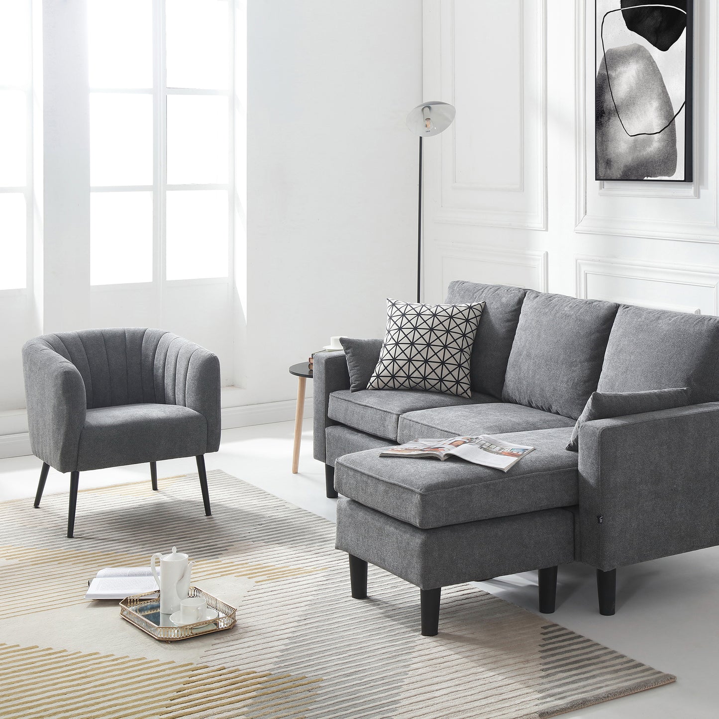 Fauteuil Moka Gris