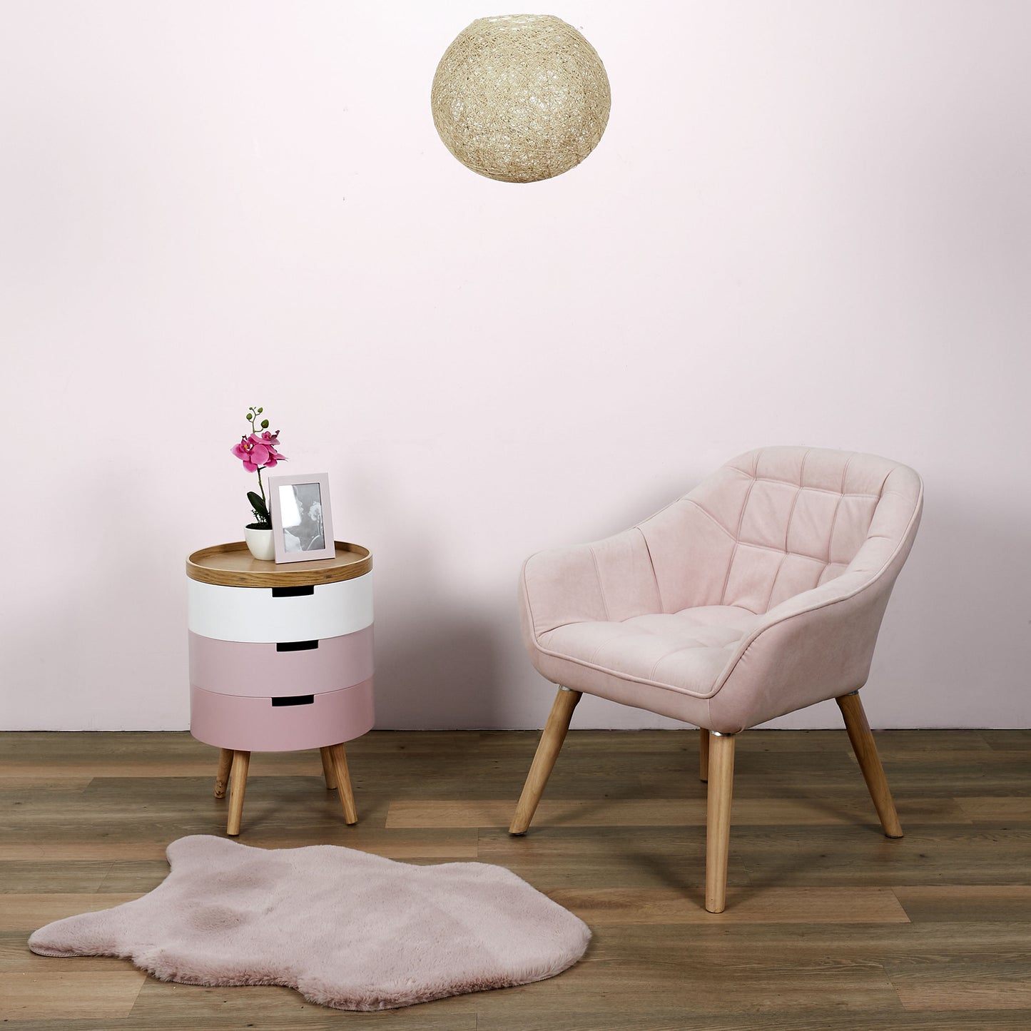 Fauteuil Magnus Rose