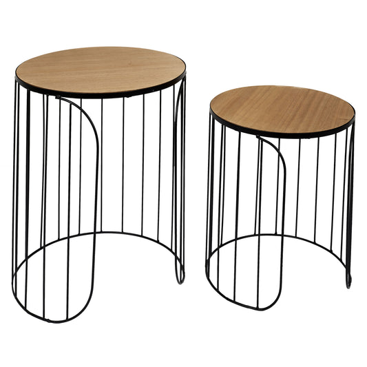 Table Gigogne Filaire Ana Noir X2