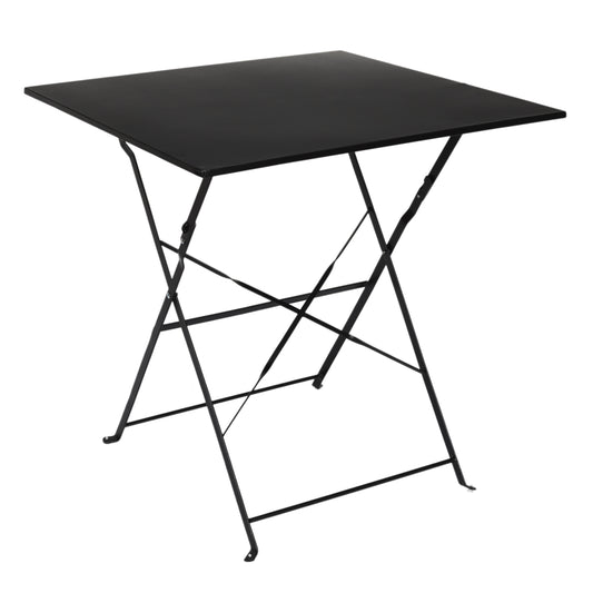 Table De Repas Pliante Palerme Noir 70X70X71Cm