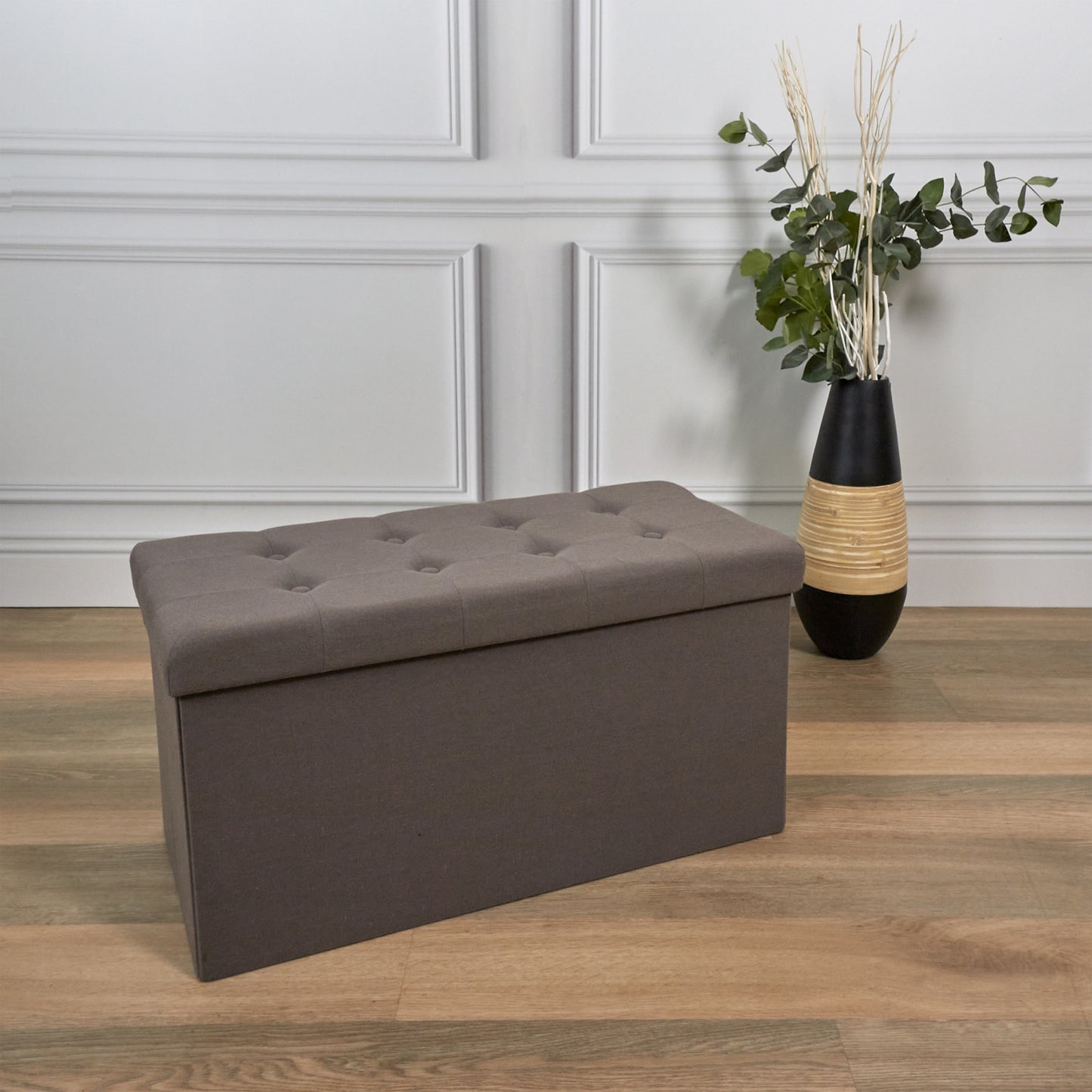 Coffre Banc Pliable Eleonor Gris