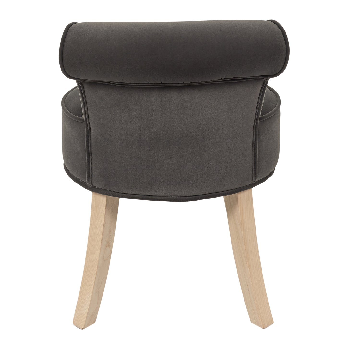 Tabouret Eleonor Velours Gris