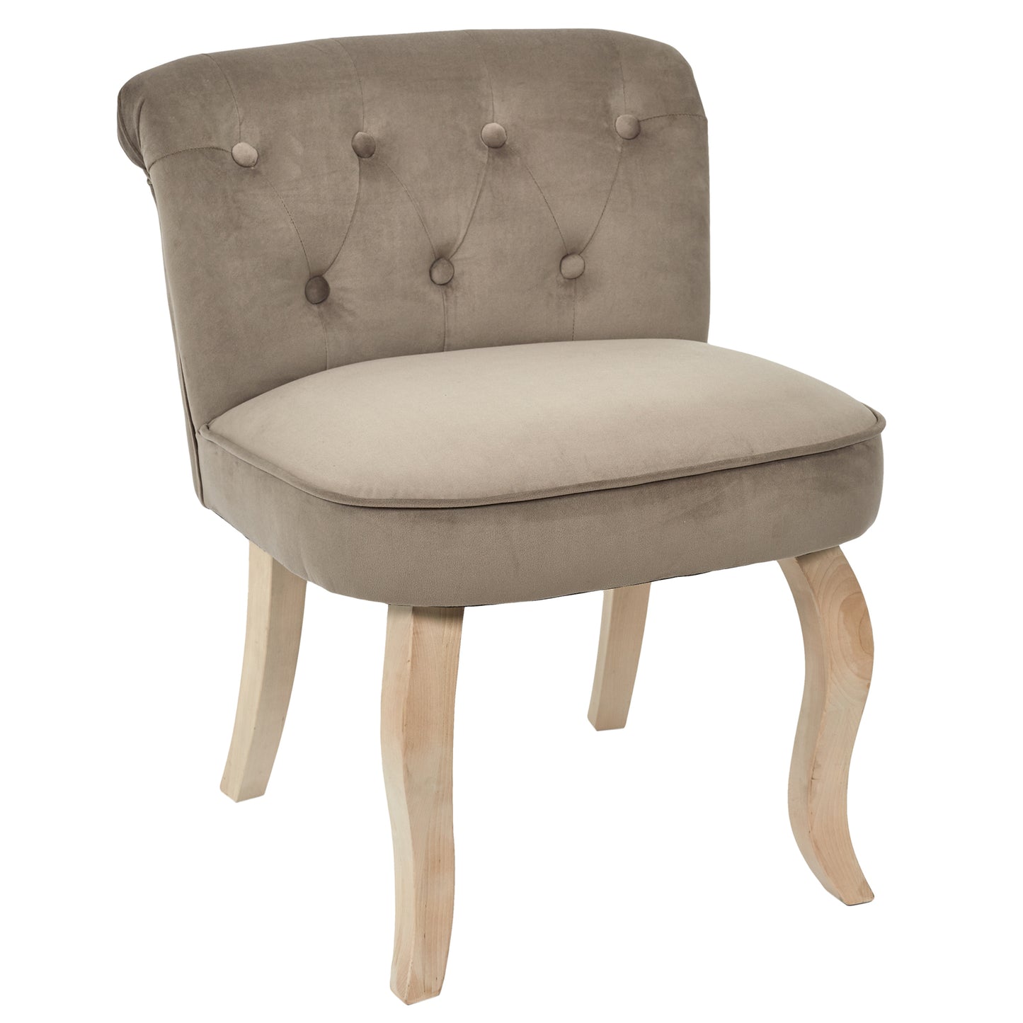 Fauteuil Eleonor Velours Taupe