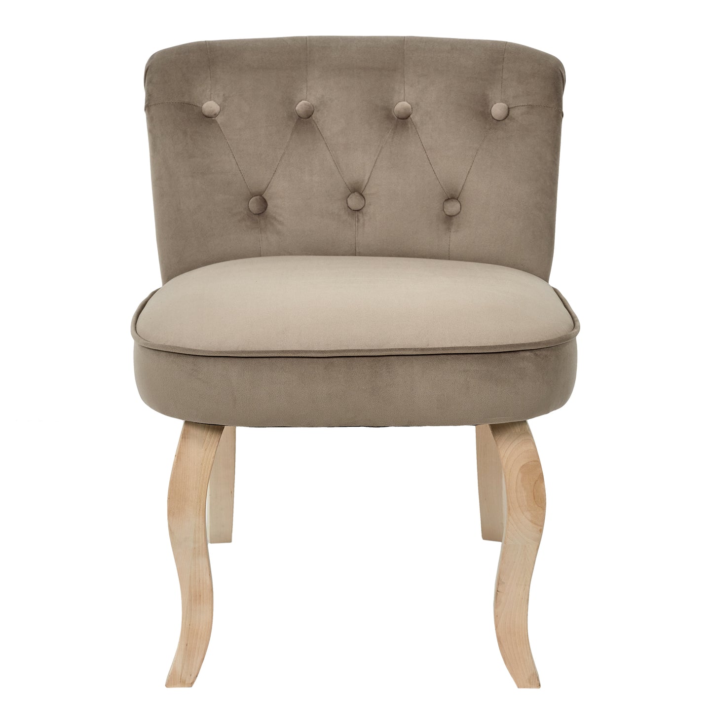 Fauteuil Eleonor Velours Taupe