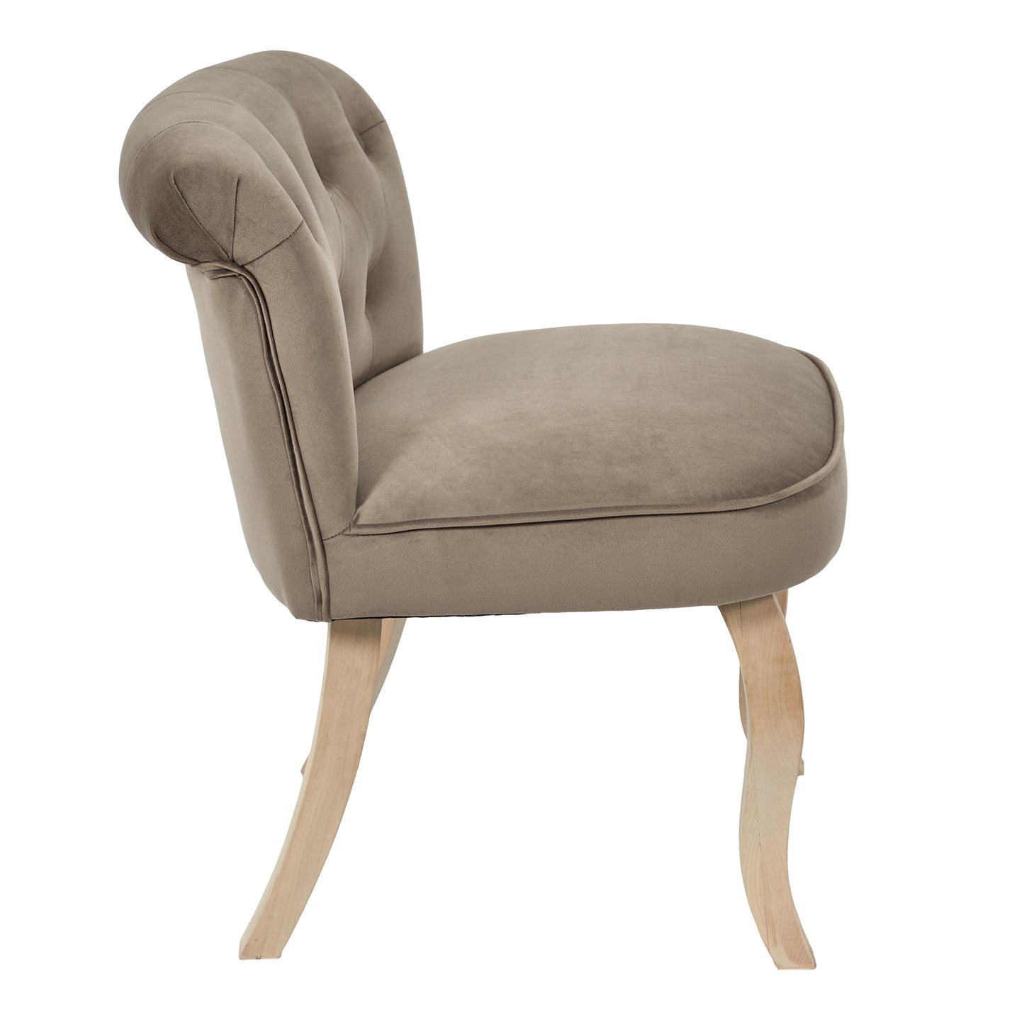 Fauteuil Eleonor Velours Taupe