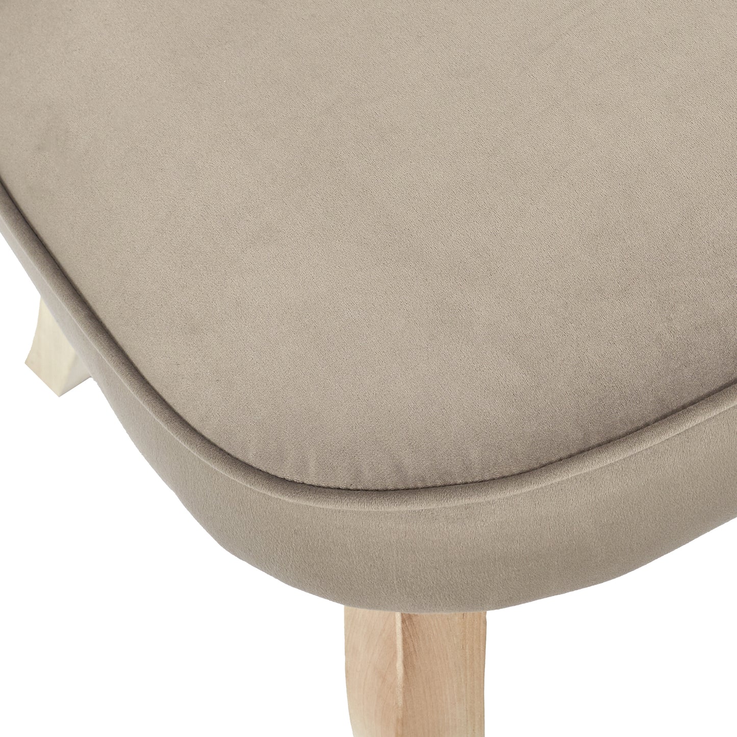 Fauteuil Eleonor Velours Taupe