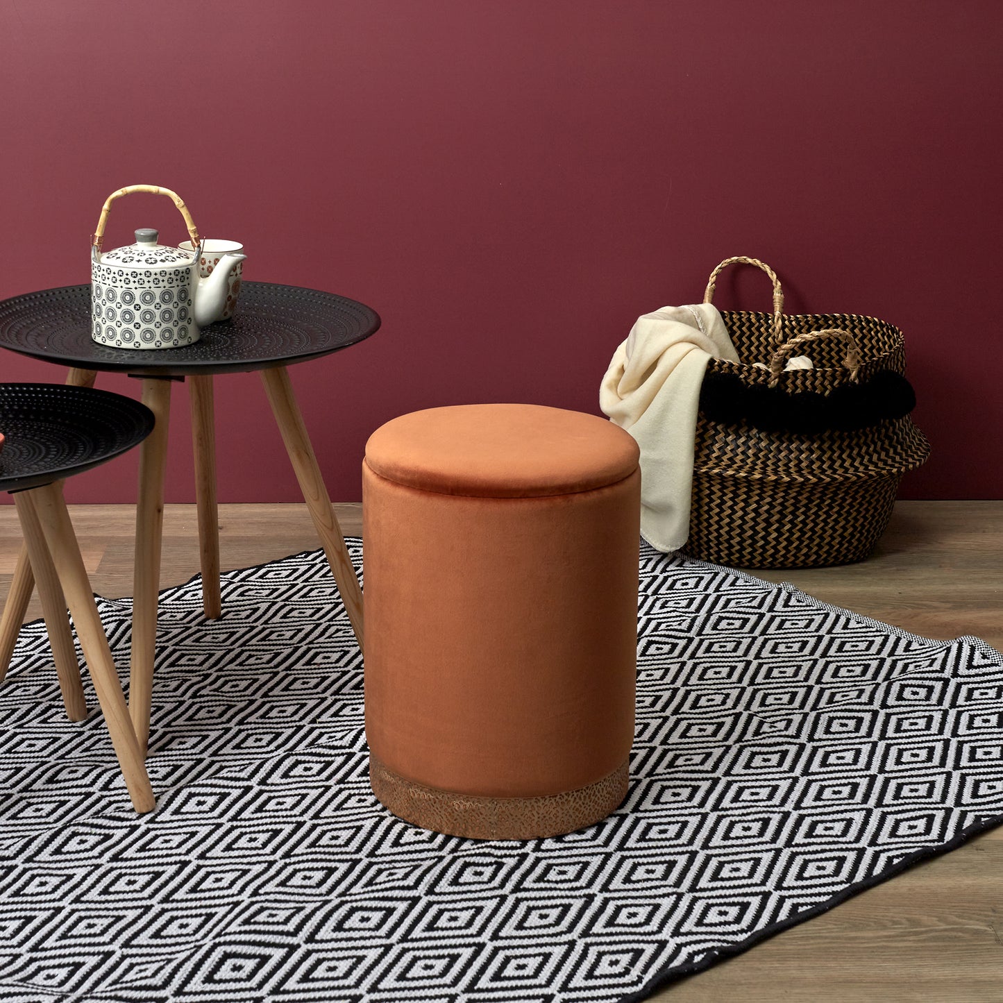 Coffre Pouf Mirage Ocre