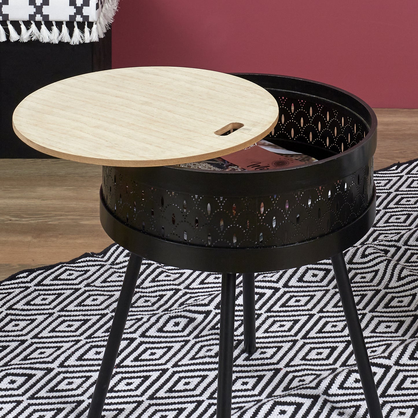 Table D Appoint Coffre Mirage Noir