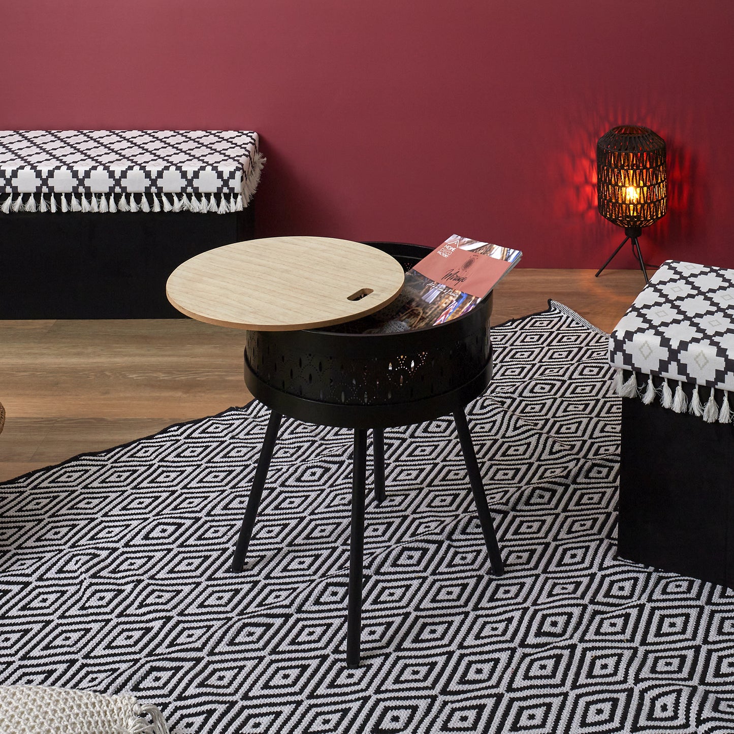 Table D Appoint Coffre Mirage Noir