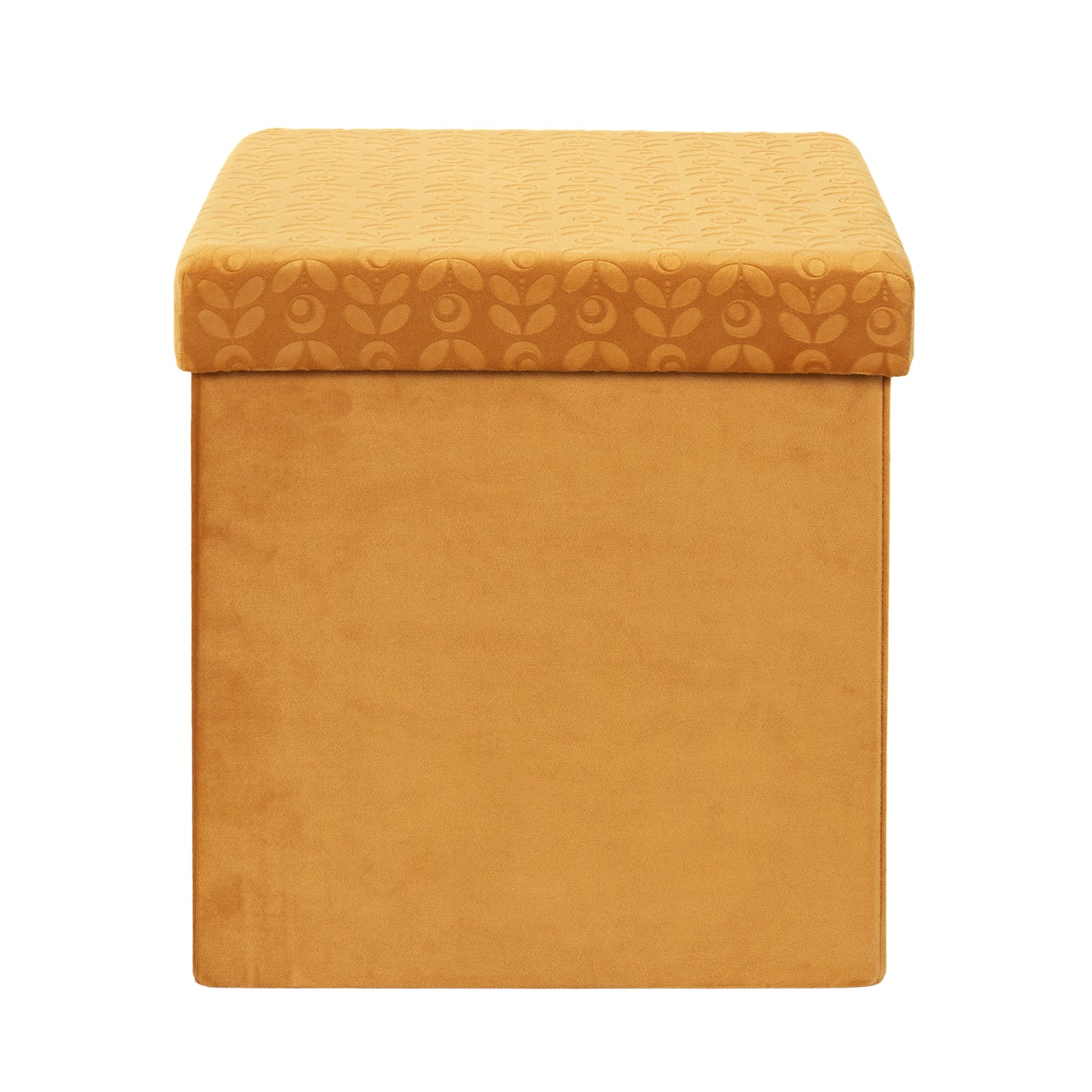 Coffre Pouf Pliable Retro Moutarde