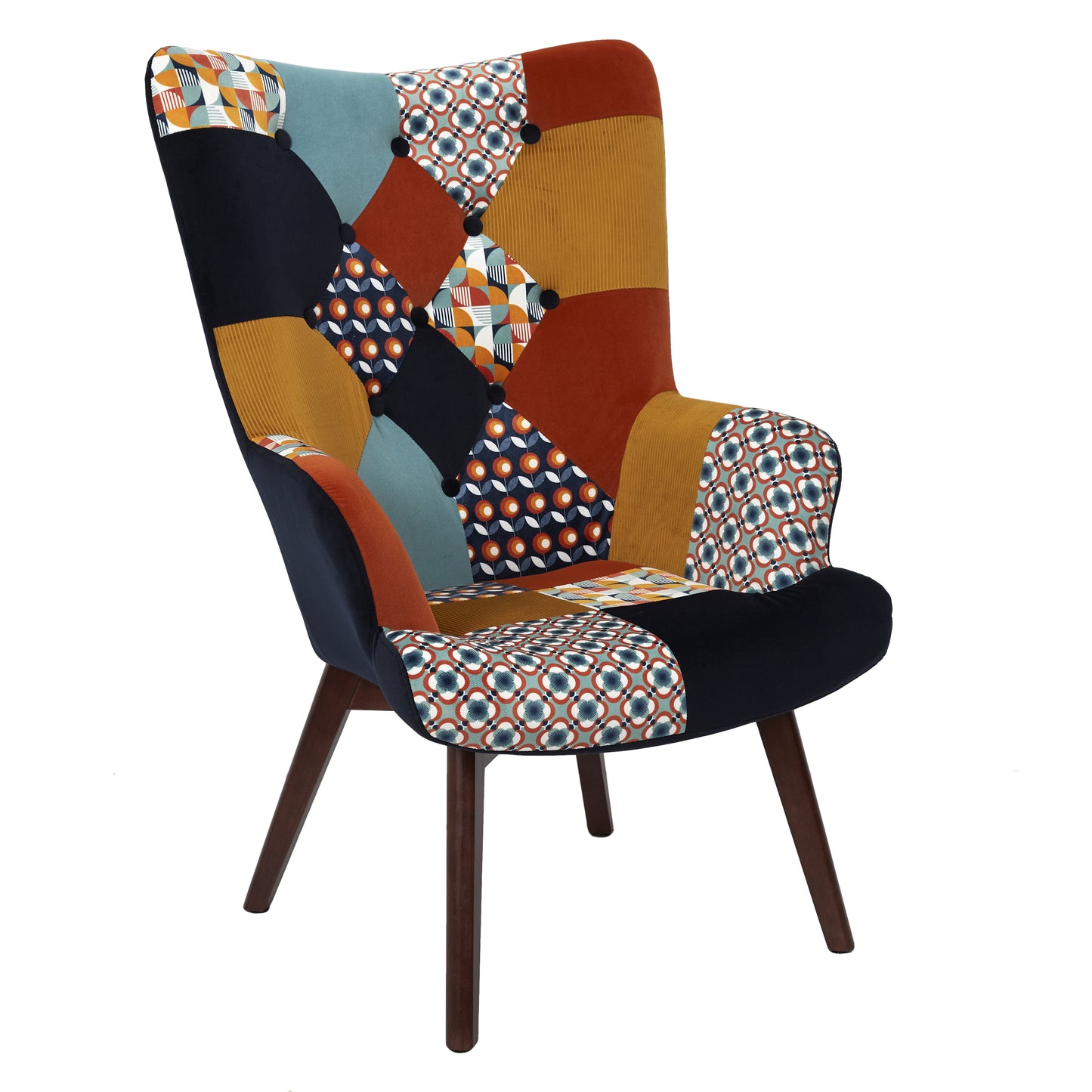 Fauteuil Helsinki Patchwork Vintage