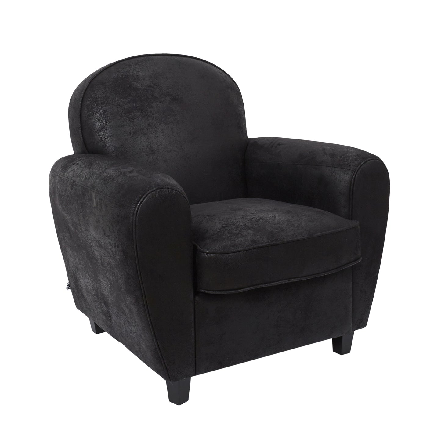 Fauteuil Club Noir Indus