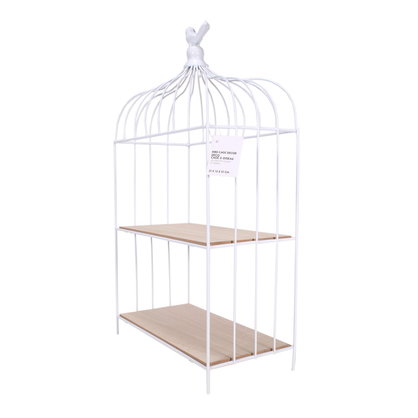 Cage A Oiseau Decorative Metal Blanc