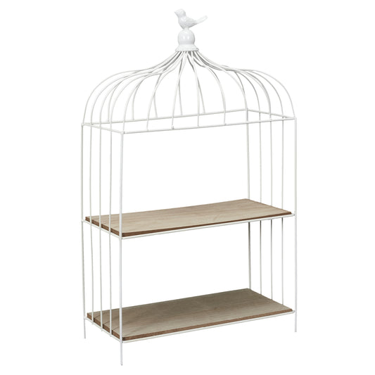 Cage A Oiseau Decorative Metal Blanc