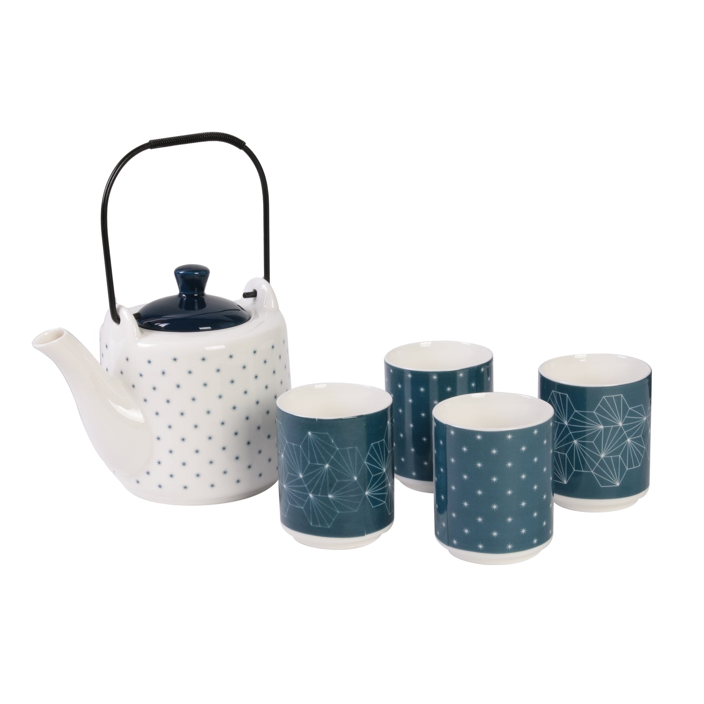 Coffret Theiere 4 Tasses Shine