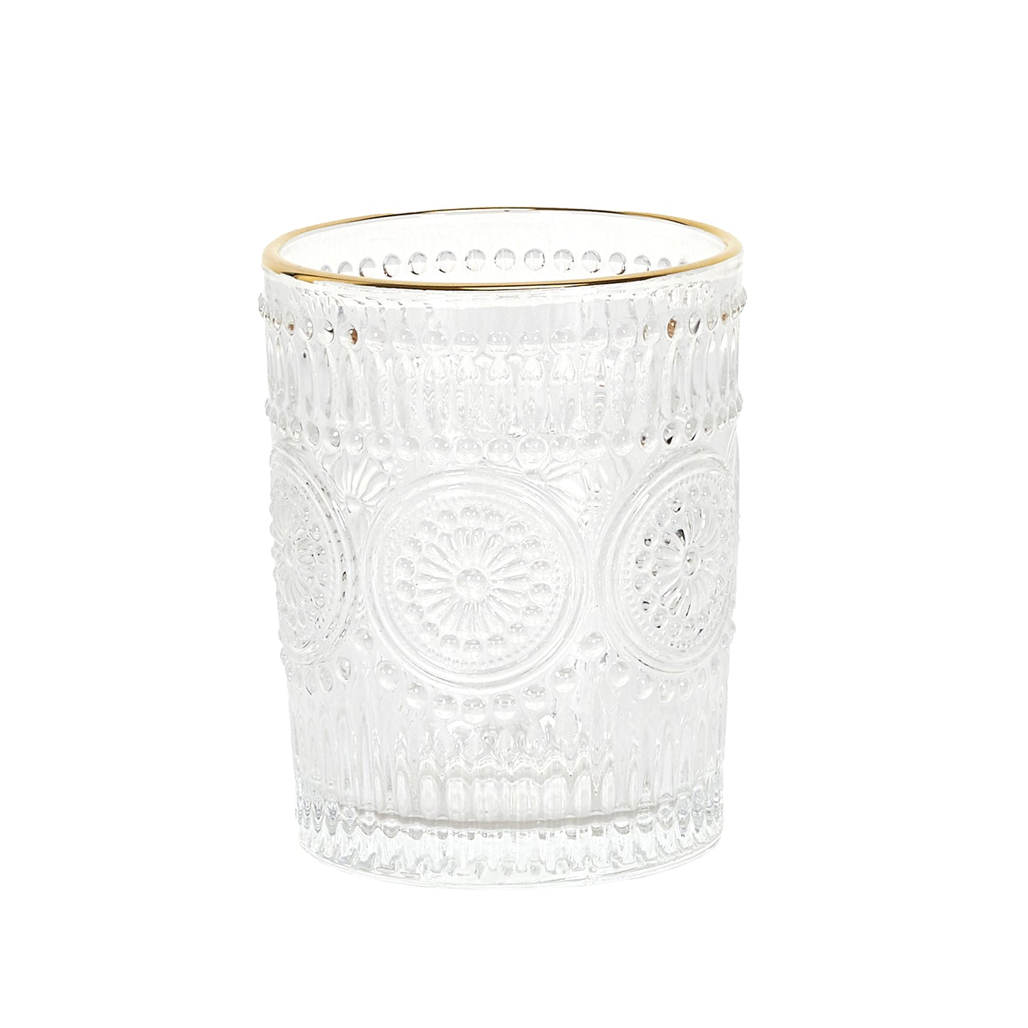 Lot De 6 Verres Lisere Dore