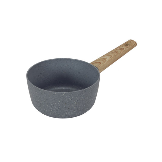 Casserole Alu Forge Manche Effet Bois 18Cm