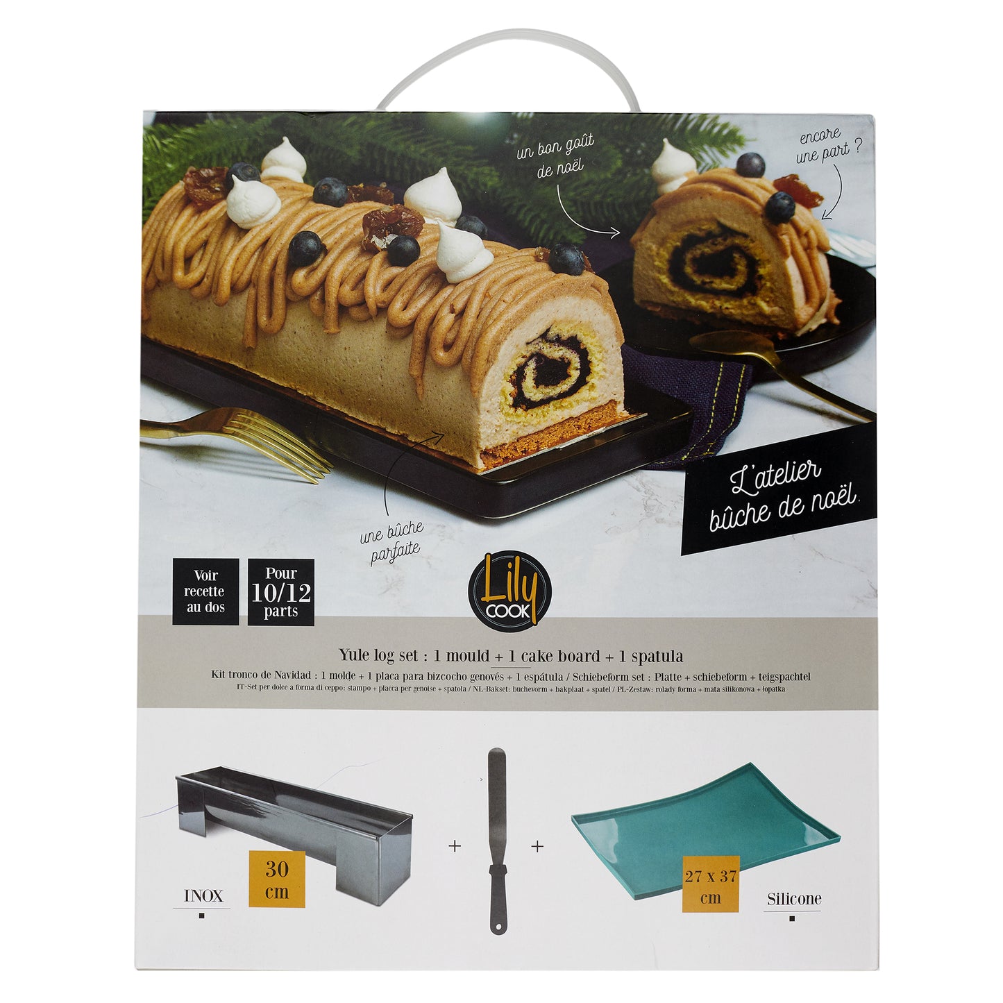 Coffret Buche Moule Plaque Genoise Spatule