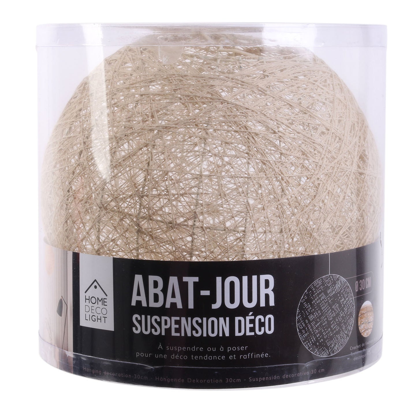 Suspension Interieur Beige 30Cm