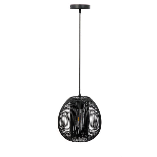 Suspension Boule Filaire Noir