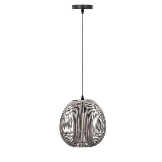 Suspension Boule Filaire Gris