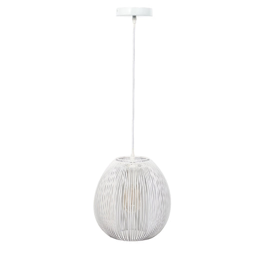 Suspension Boule Filaire Blanche