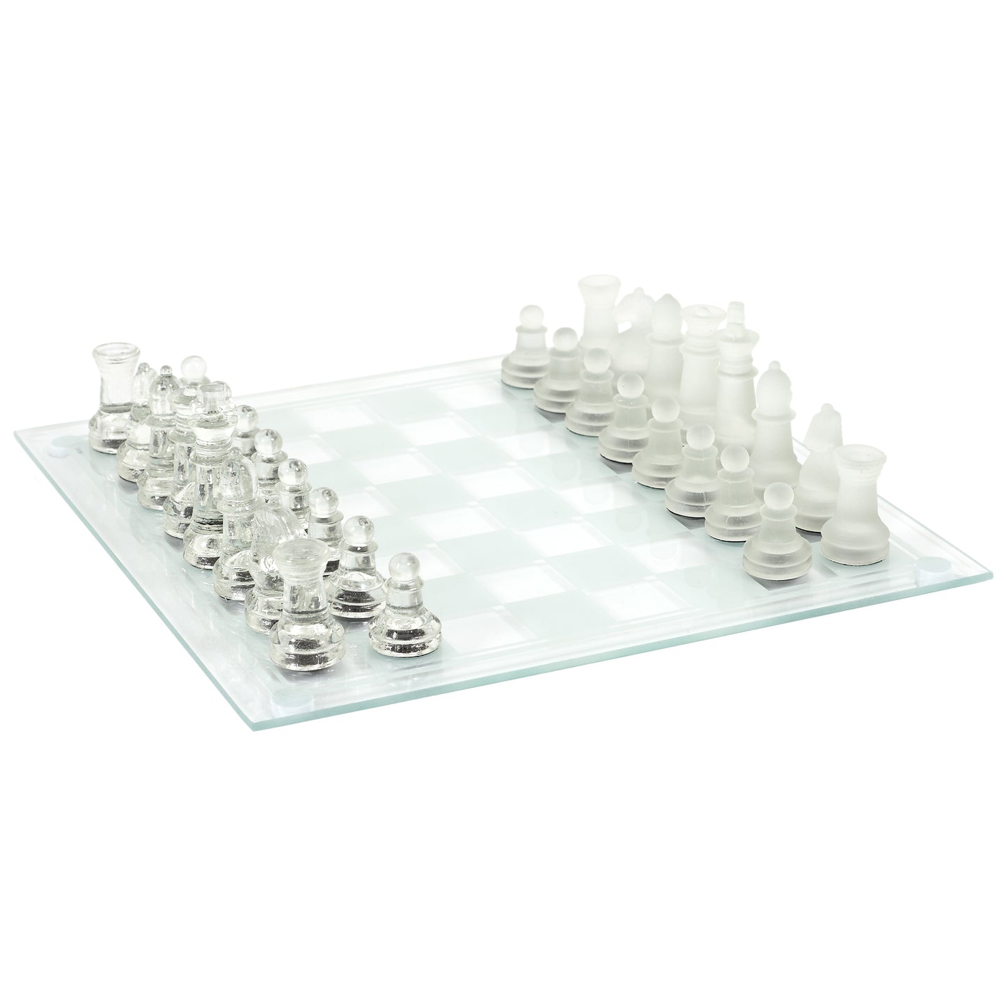 Jeu D Echecs En Verre 25X25Cm