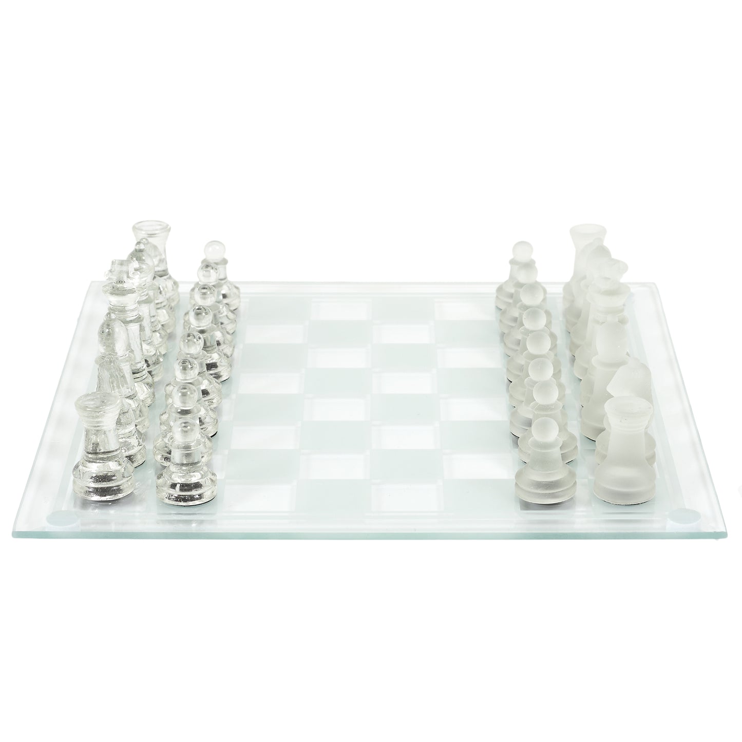 Jeu D Echecs En Verre 25X25Cm