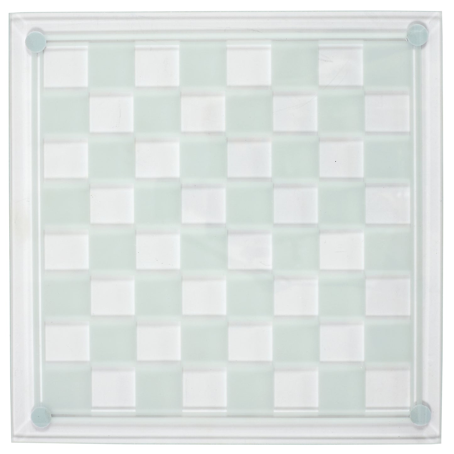 Jeu D Echecs En Verre 25X25Cm