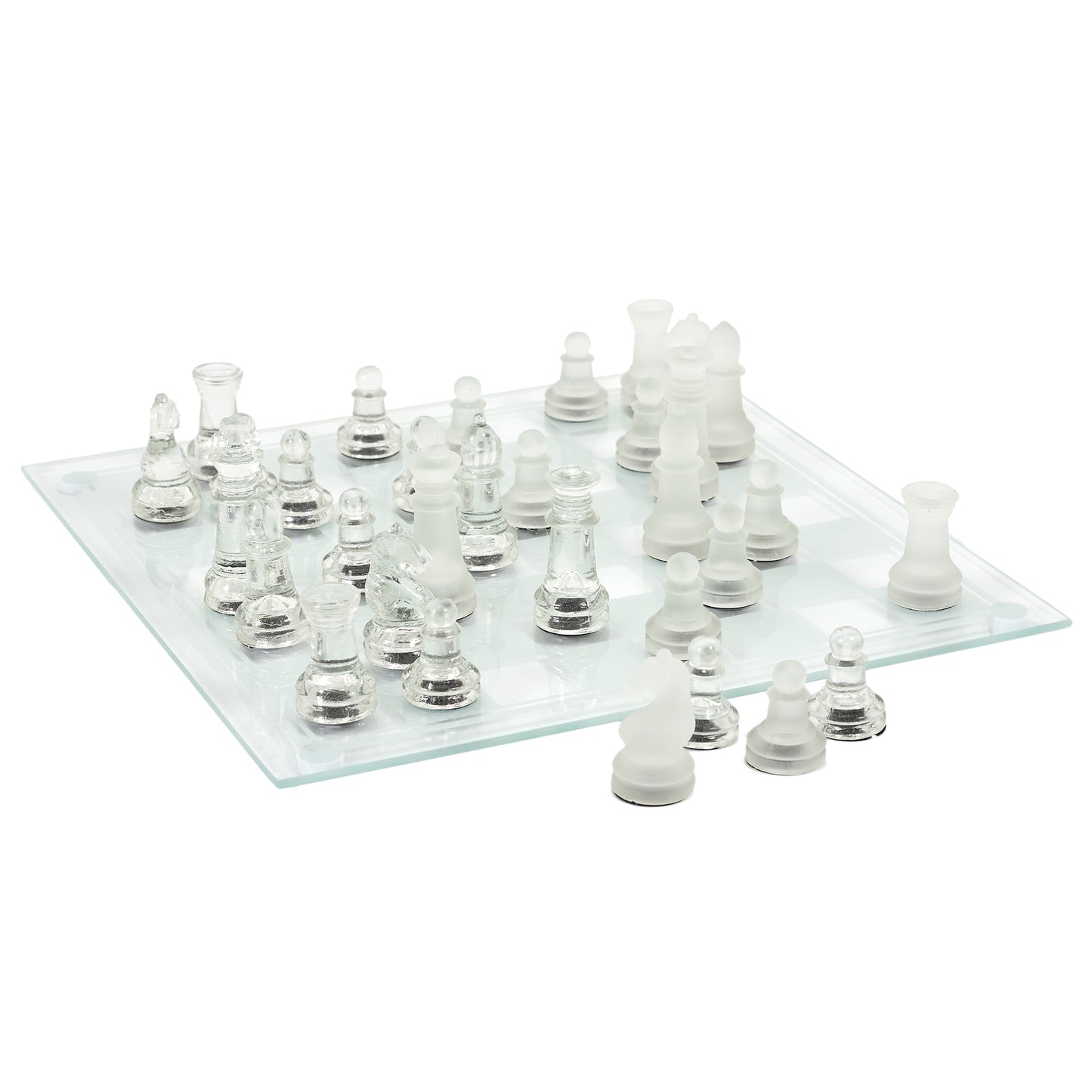 Jeu D Echecs En Verre 25X25Cm