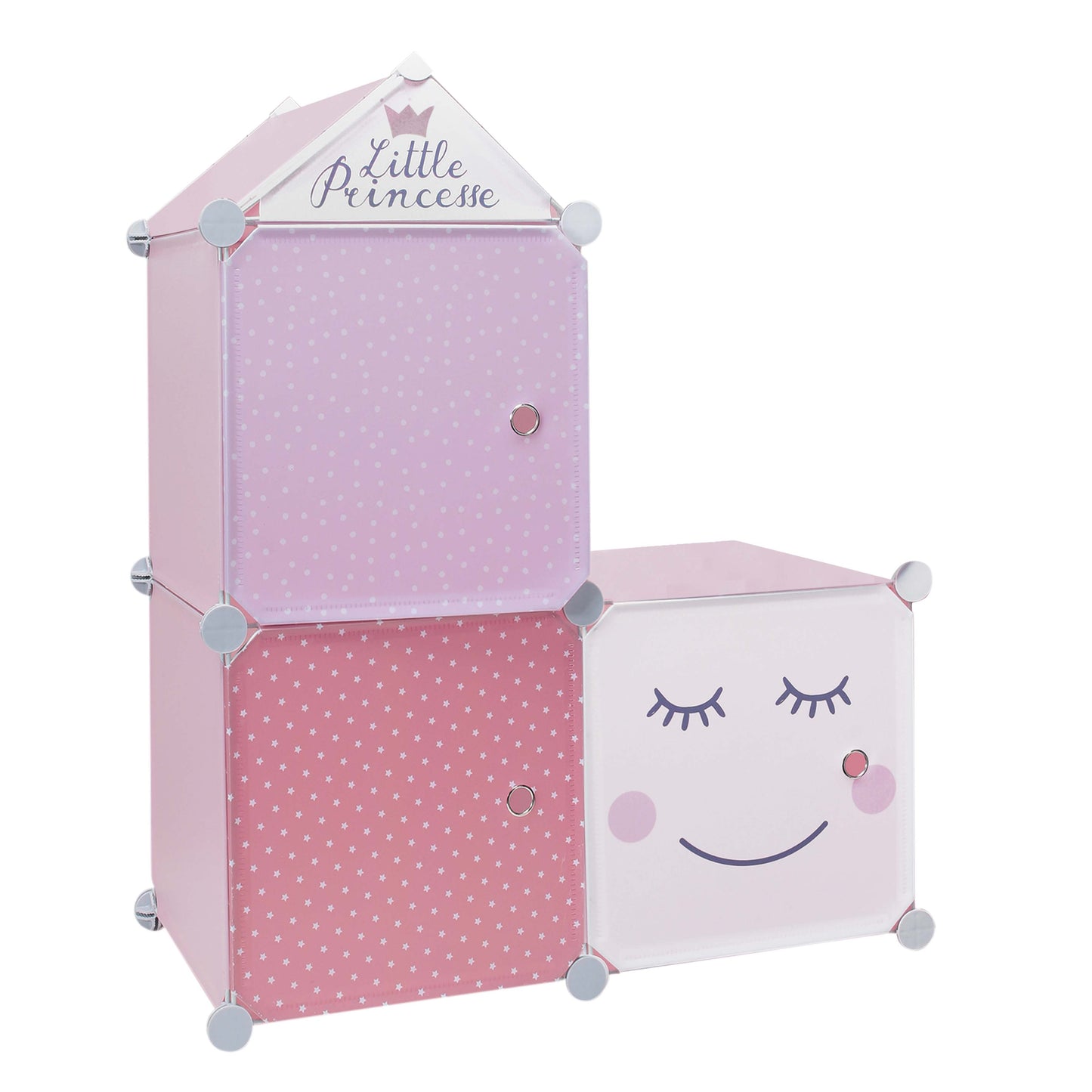 Rangement Armoire Modulable 3 Cubes Fille