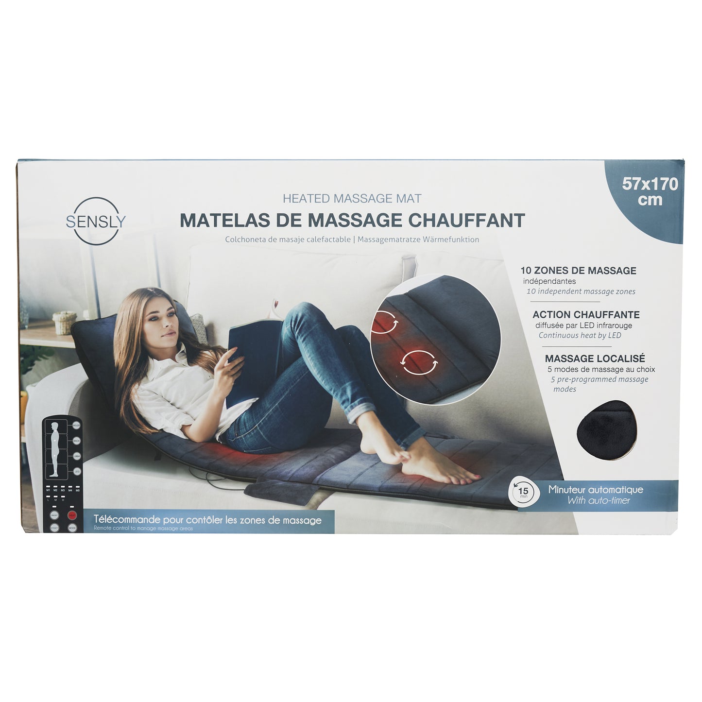 Matelas De Massage Chauffant 170Cm