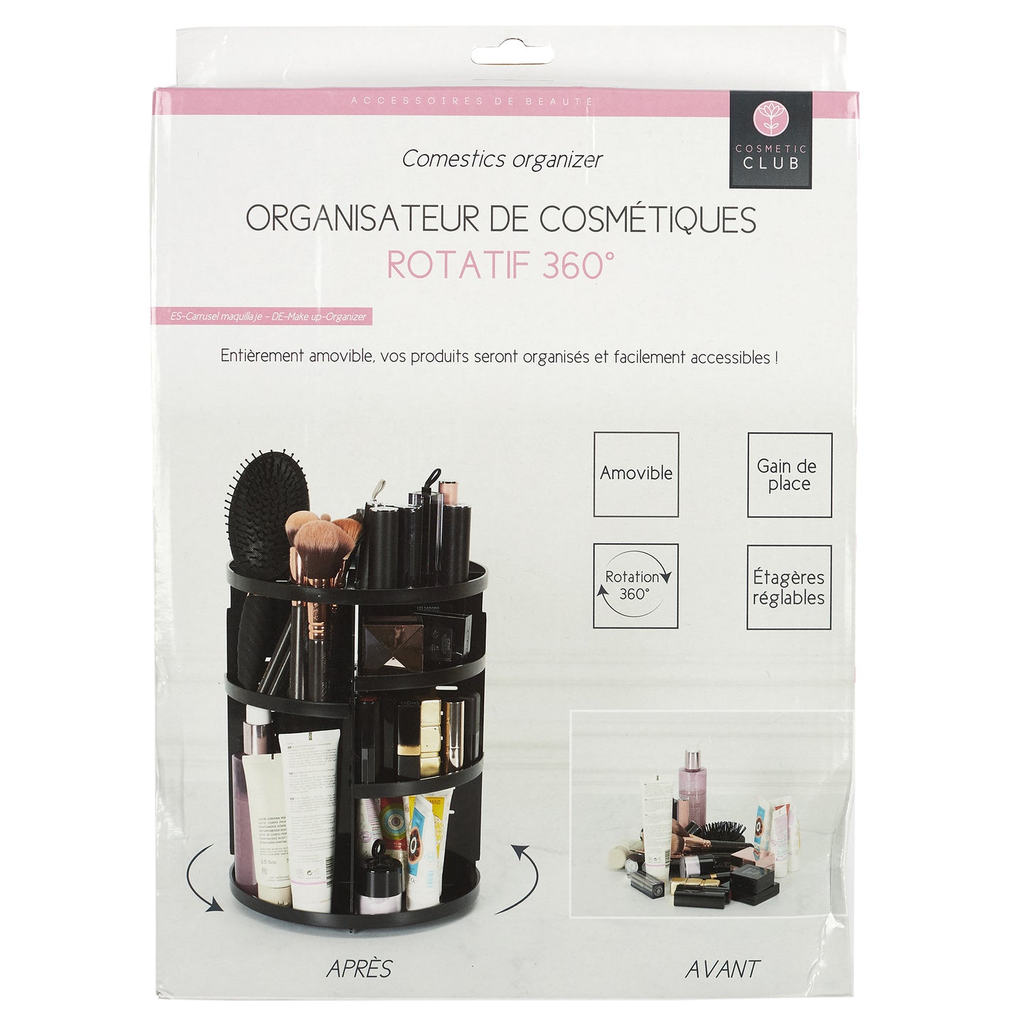 Carrousel Maquillage Rotation 360