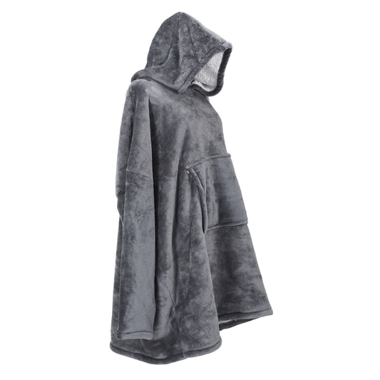 Sweat A Capuche Interieur Sherpa Gris