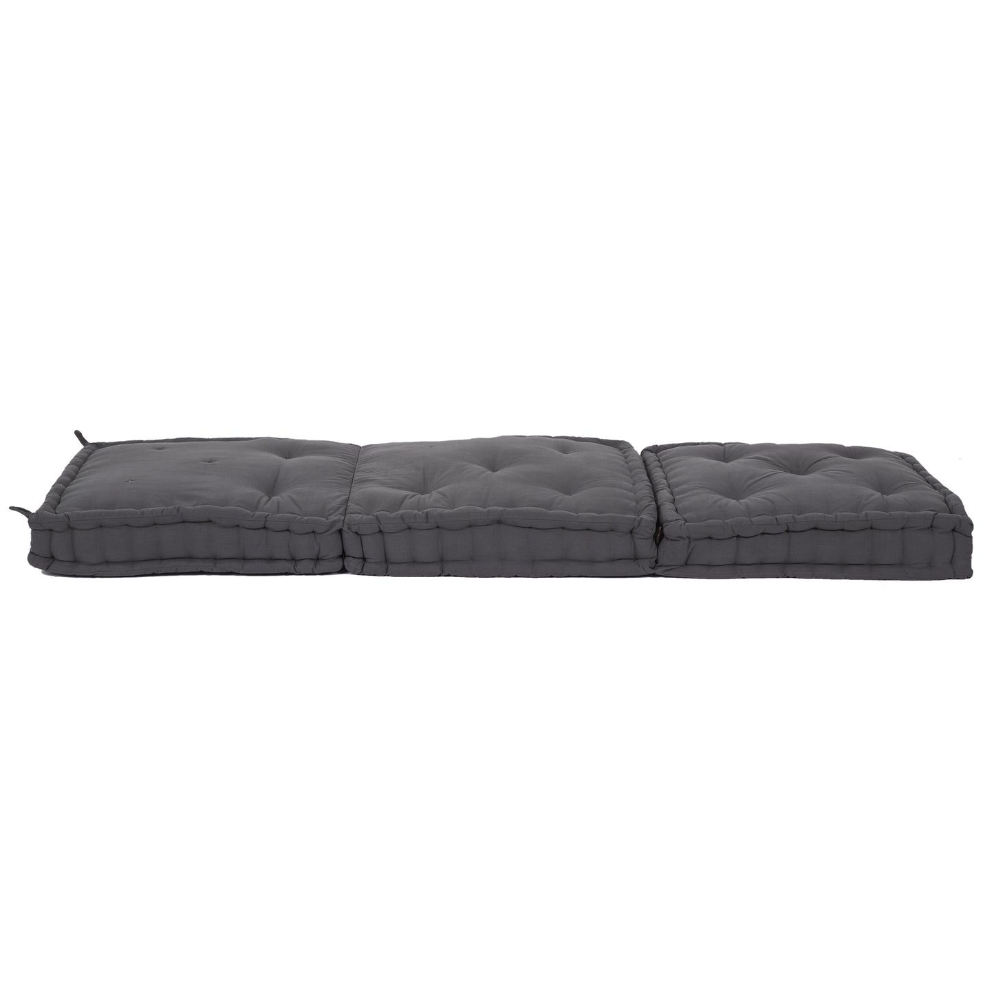 Futon Pliable Gris Anthracite 180X60X10Cm