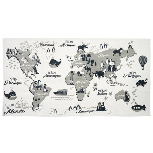 Tapis Mappemonde 140X70Cm