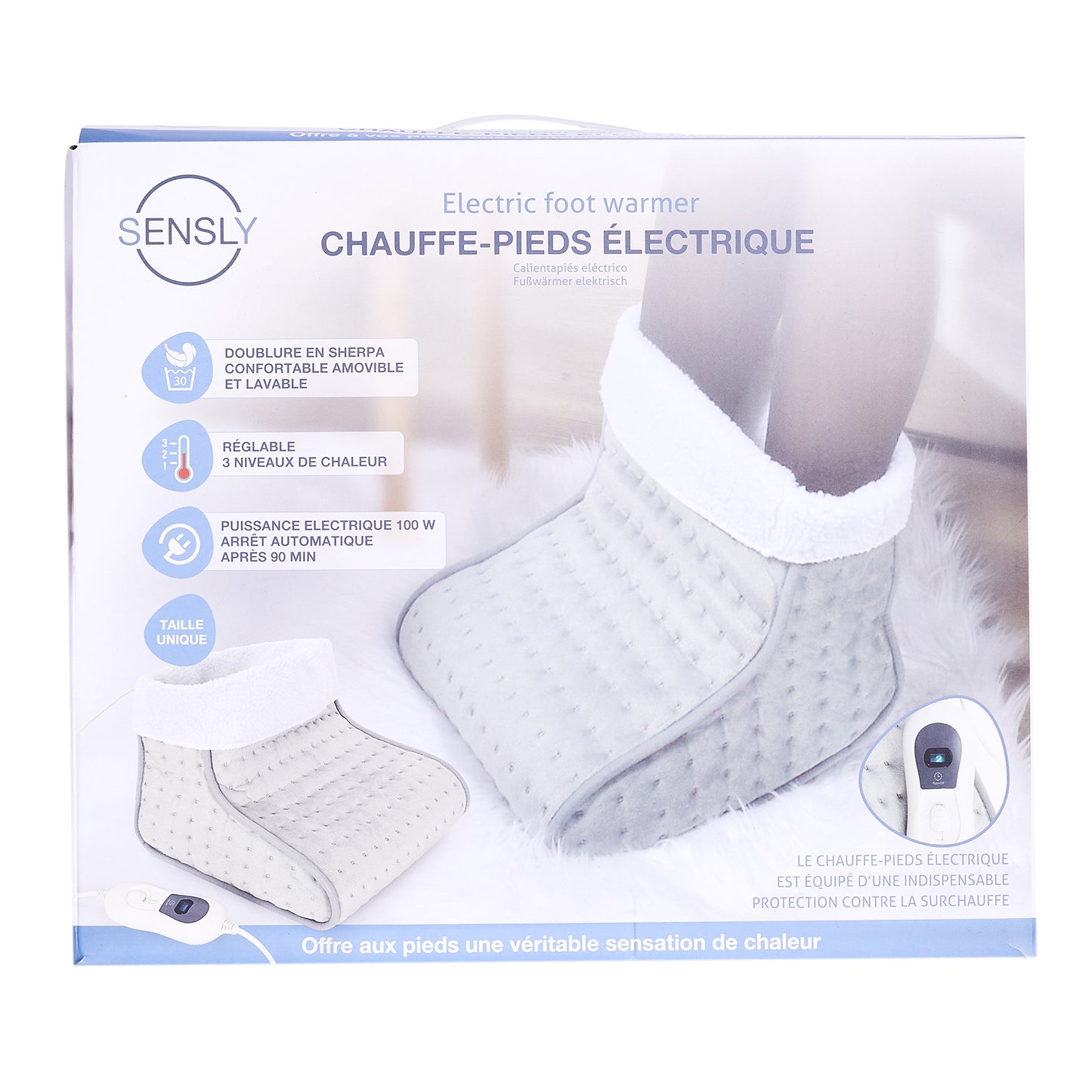 Chauffe Pieds Electrique 30X30Cm