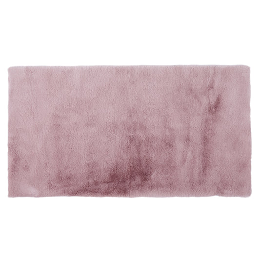 Tapis Imitation Fourrure Fin Rose 110X60Cm