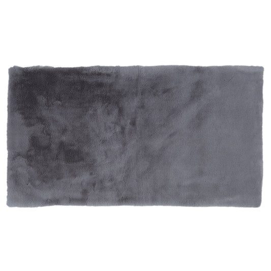 Tapis Imitation Fourrure Fin Gris 110X60Cm