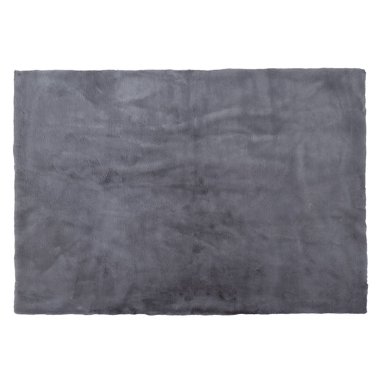 Tapis Imitation Fourrure Fin Gris 120X170Cm