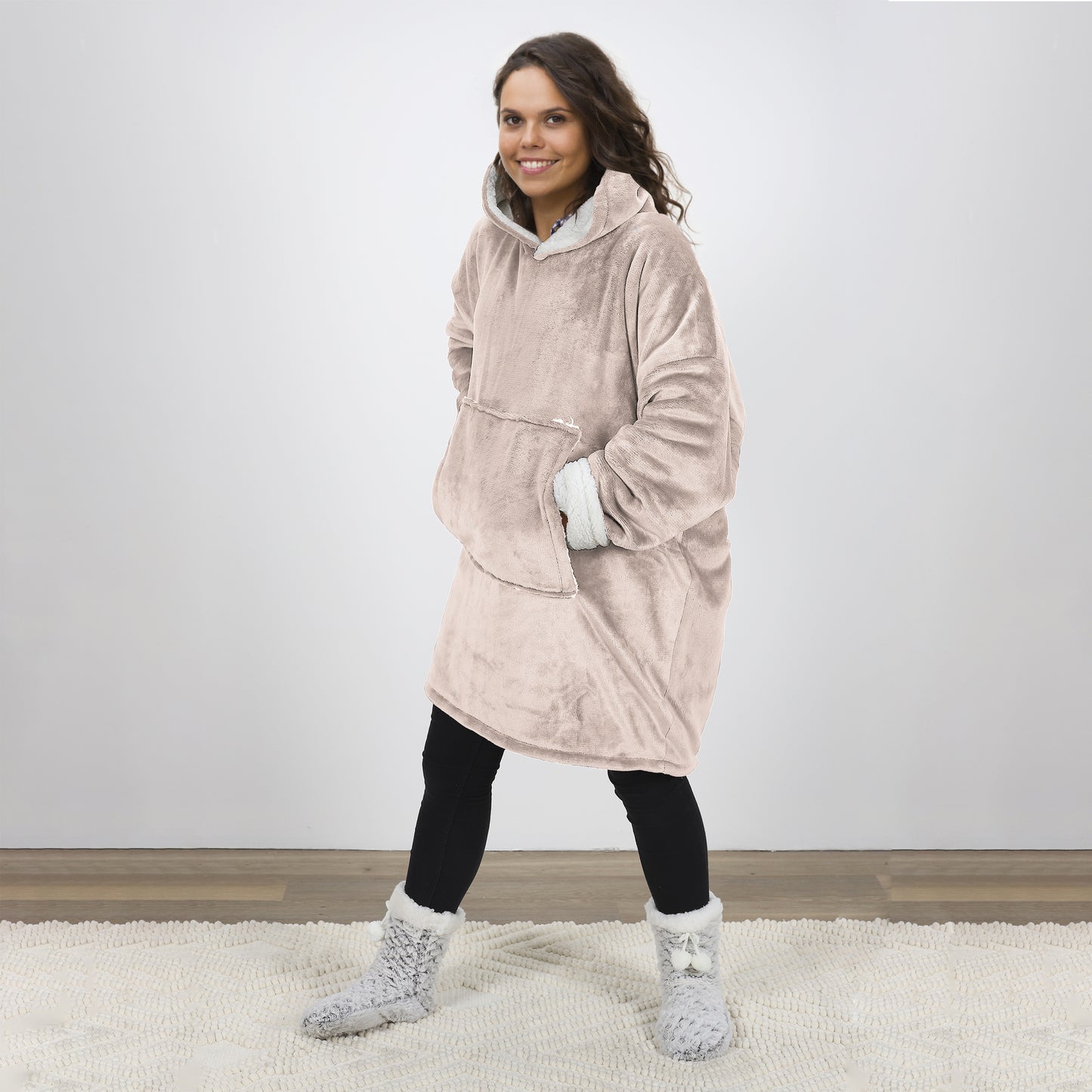 Sweat A Capuche Interieur Sherpa Lin