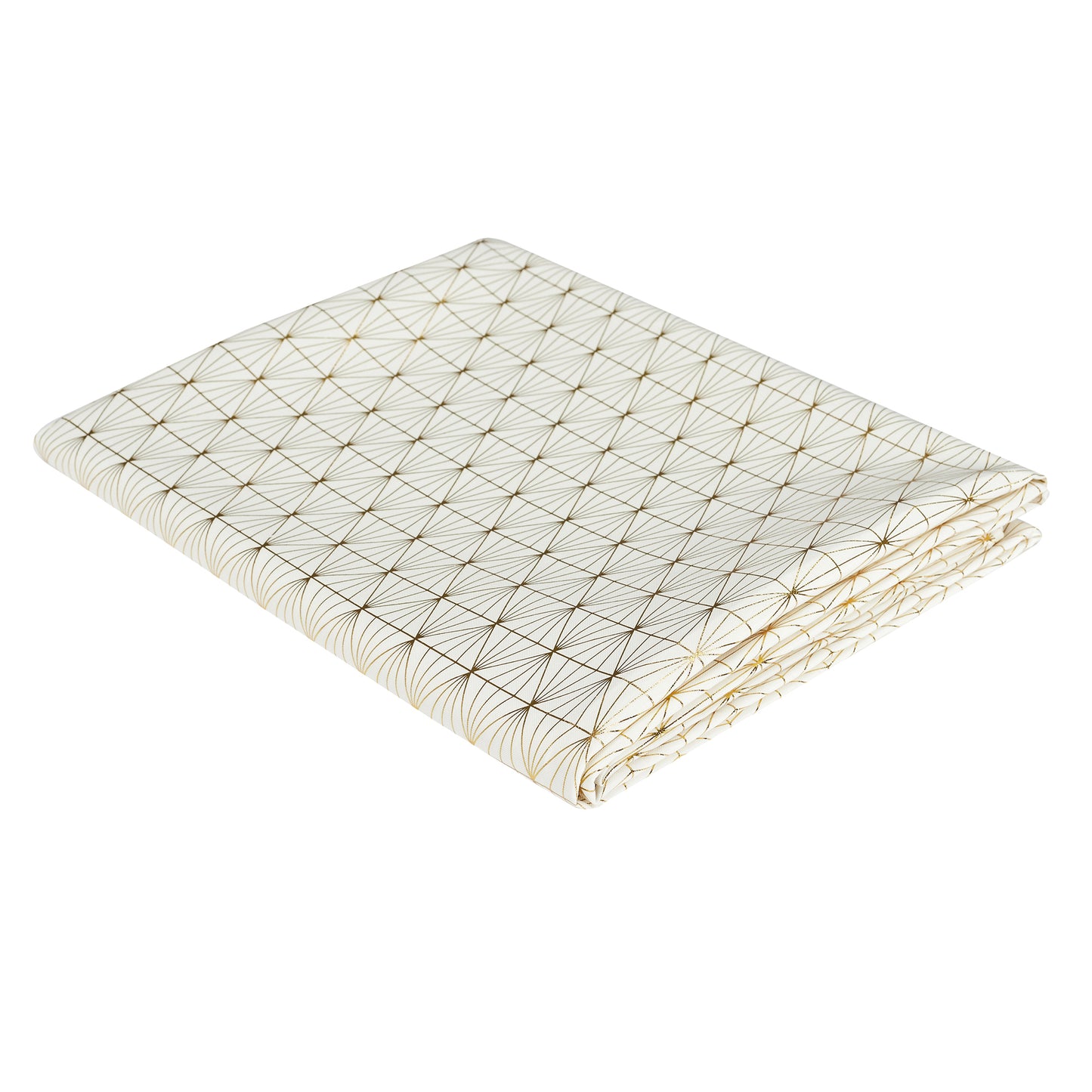 Nappe Motif Geometrique Dore 140X250Cm