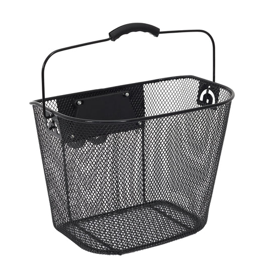 Panier Velo Metal Noir Clip Automatique 10L