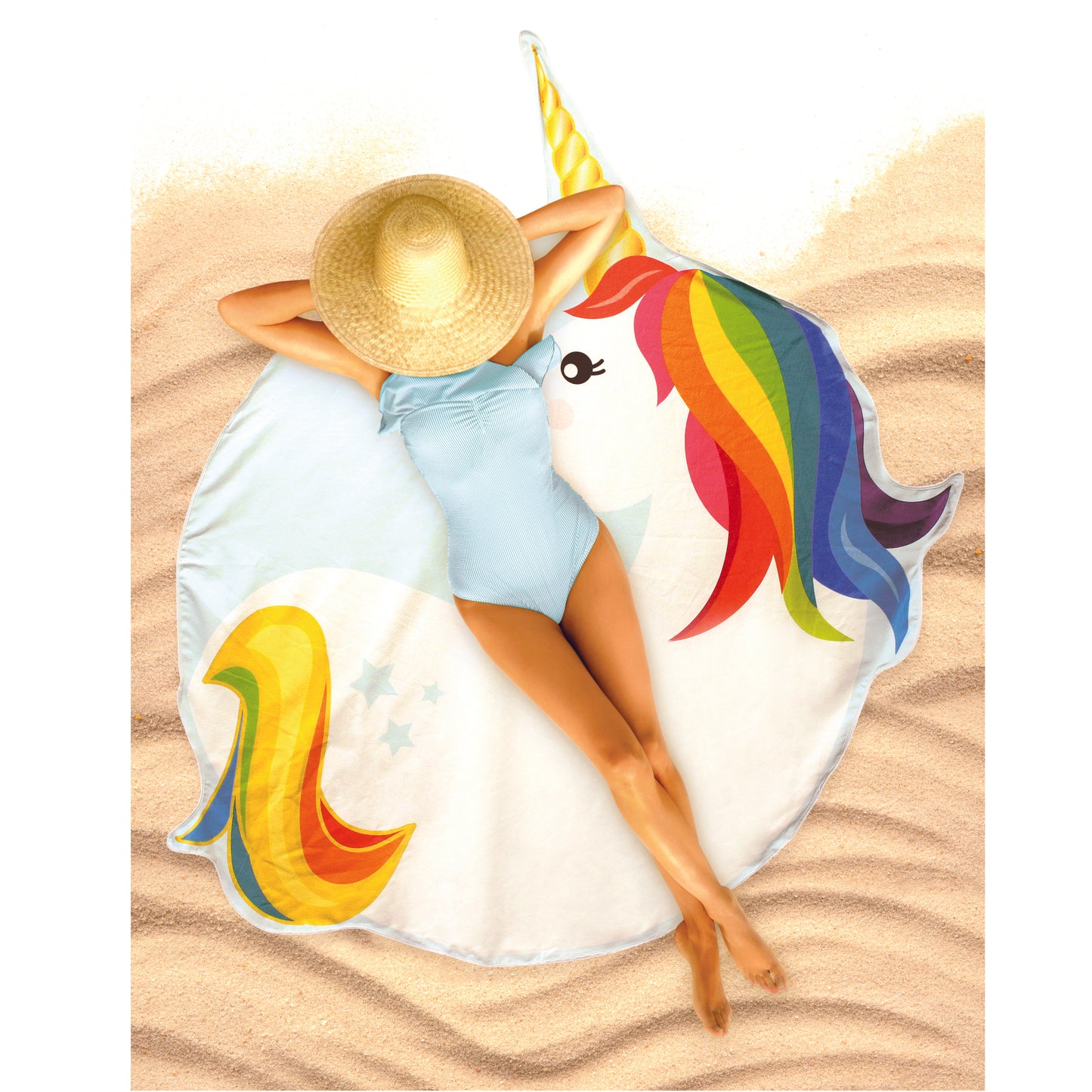 Drap De Plage 150Cm Licorne