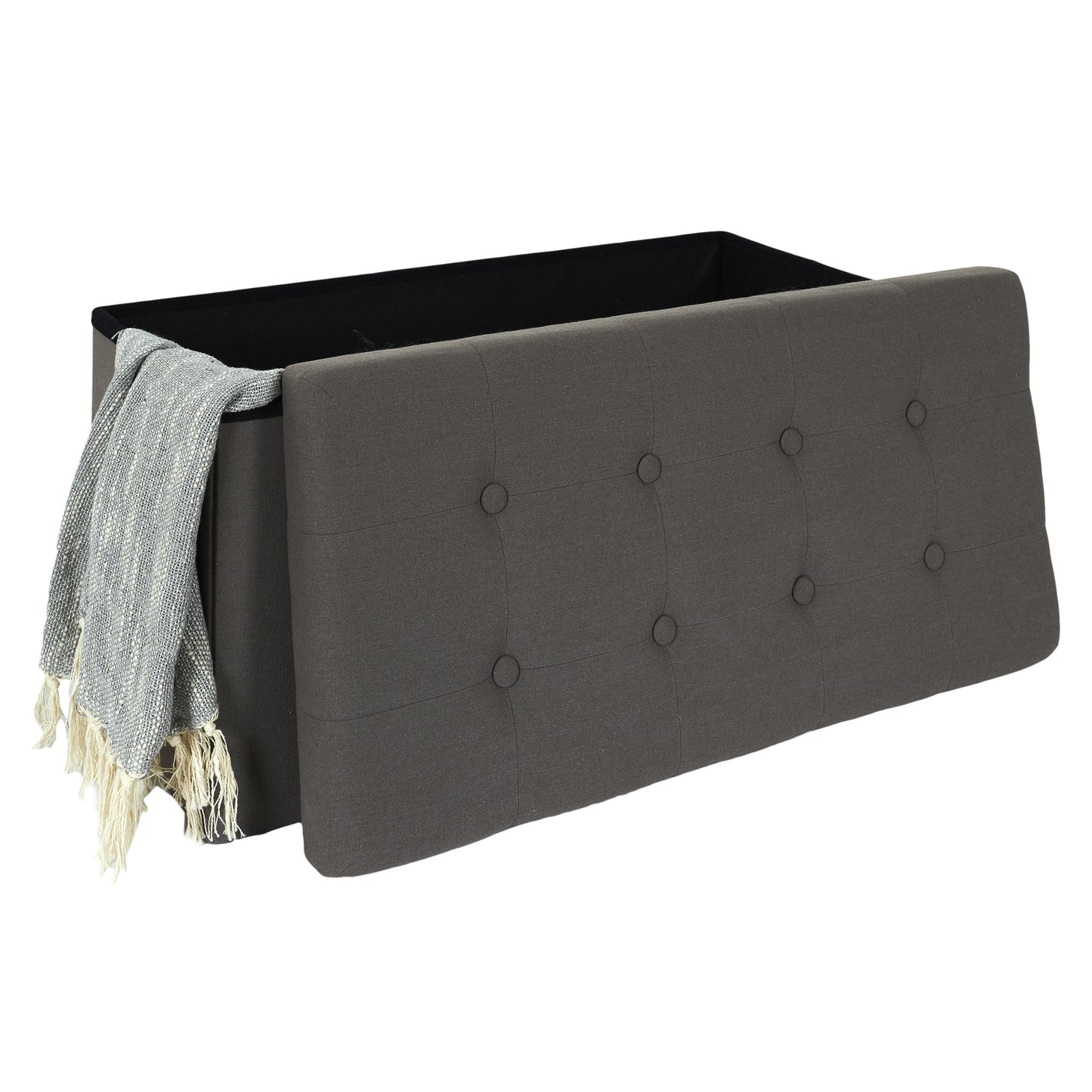 Coffre Banc Pliable Eleonor Gris