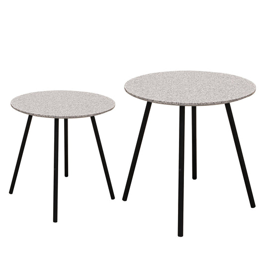 Table Effet Granit Gris X2 Pluton