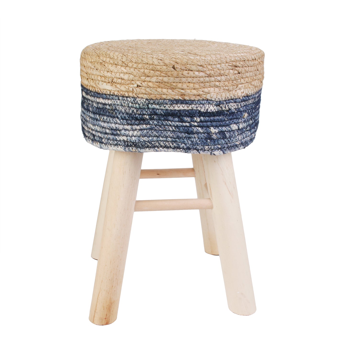 Tabouret Tresse Bleu