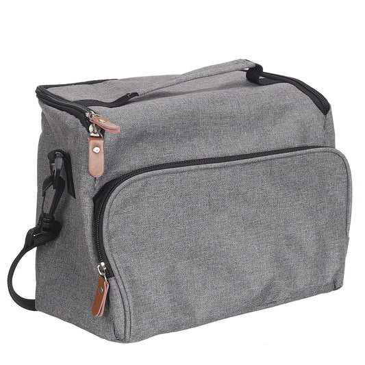 Lunch Bag Gris Zippe 26.5X21X12.5Cm