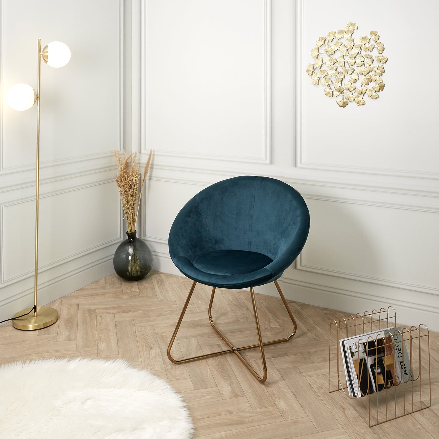 Fauteuil Karl Bleu